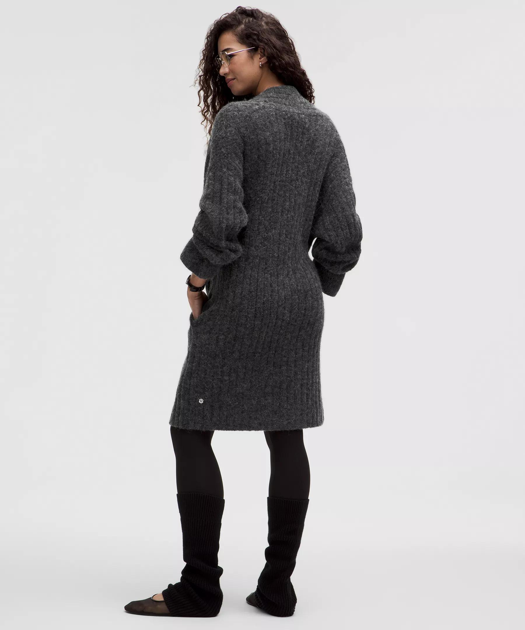 Alpaca Wool-Blend Shawl-Collar Cardigan Product Image