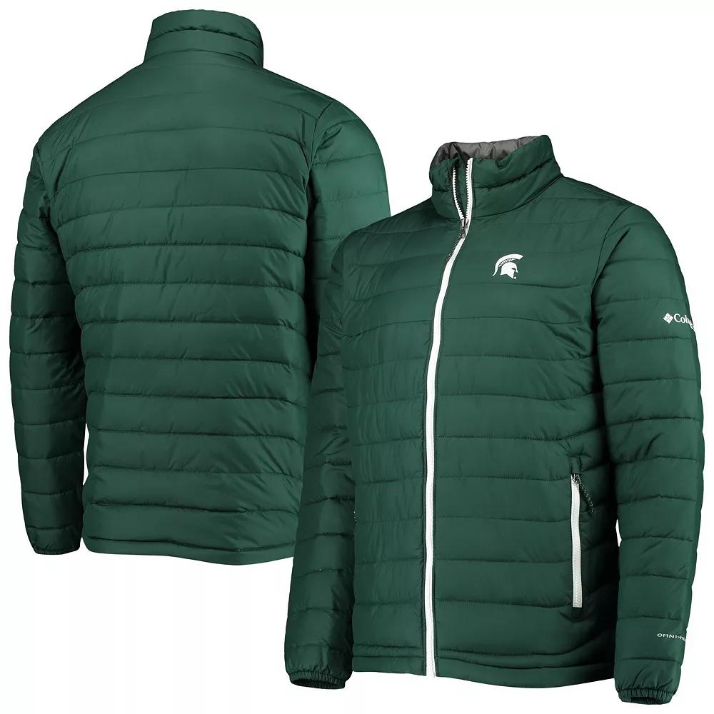 Men's Columbia Green Michigan State Spartans Powder Lite Omni-Heat Reflective Full-Zip Jacket, Size: XL Product Image