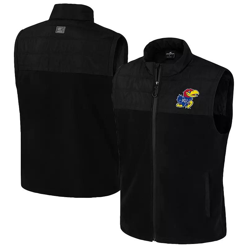 Men's Colosseum Black Air Force Falcons Block The Sun Full-Zip Vest,  Product Image