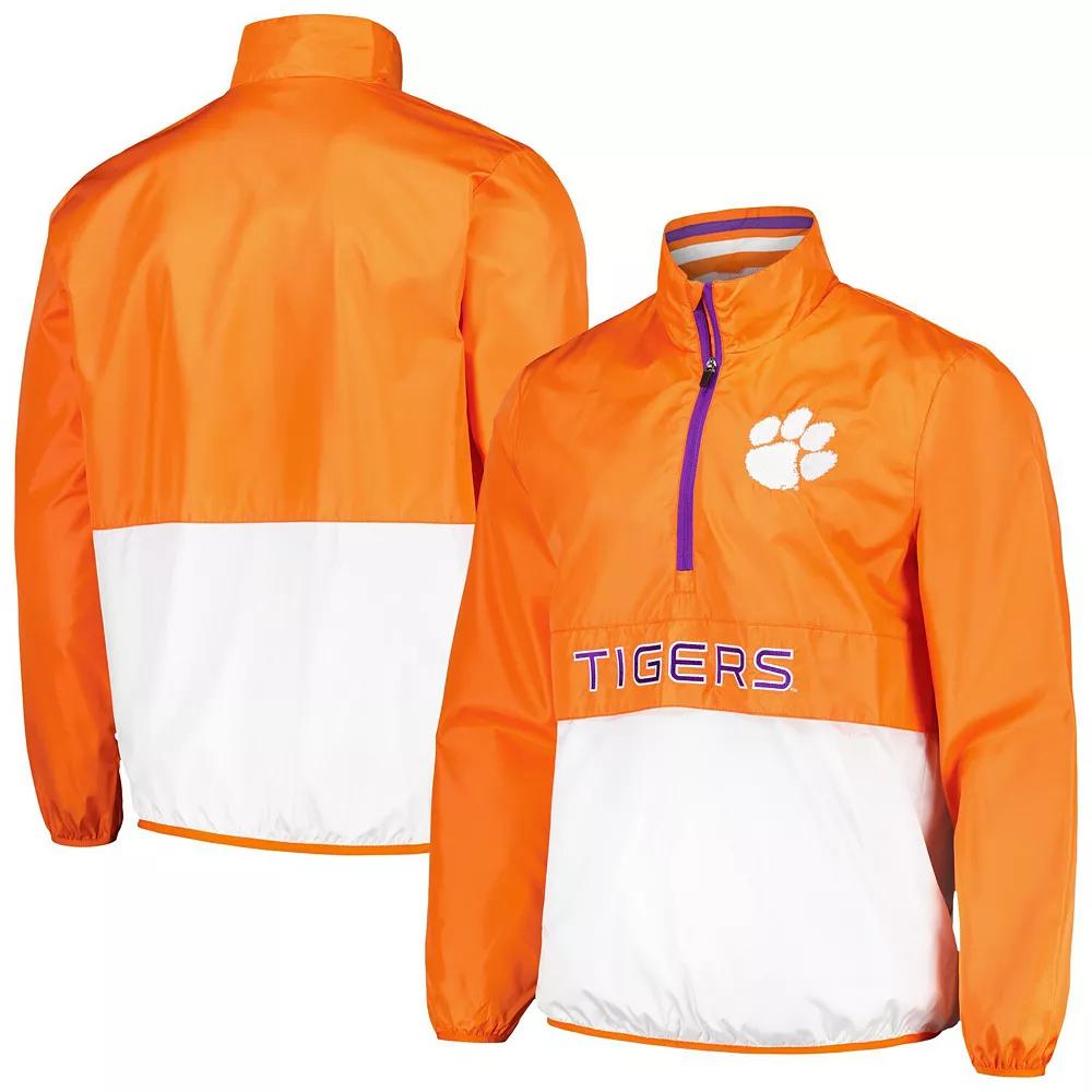 Men's G-III Sports by Carl Banks Orange Clemson Tigers CornermanÂ Half-Zip Top,  Product Image