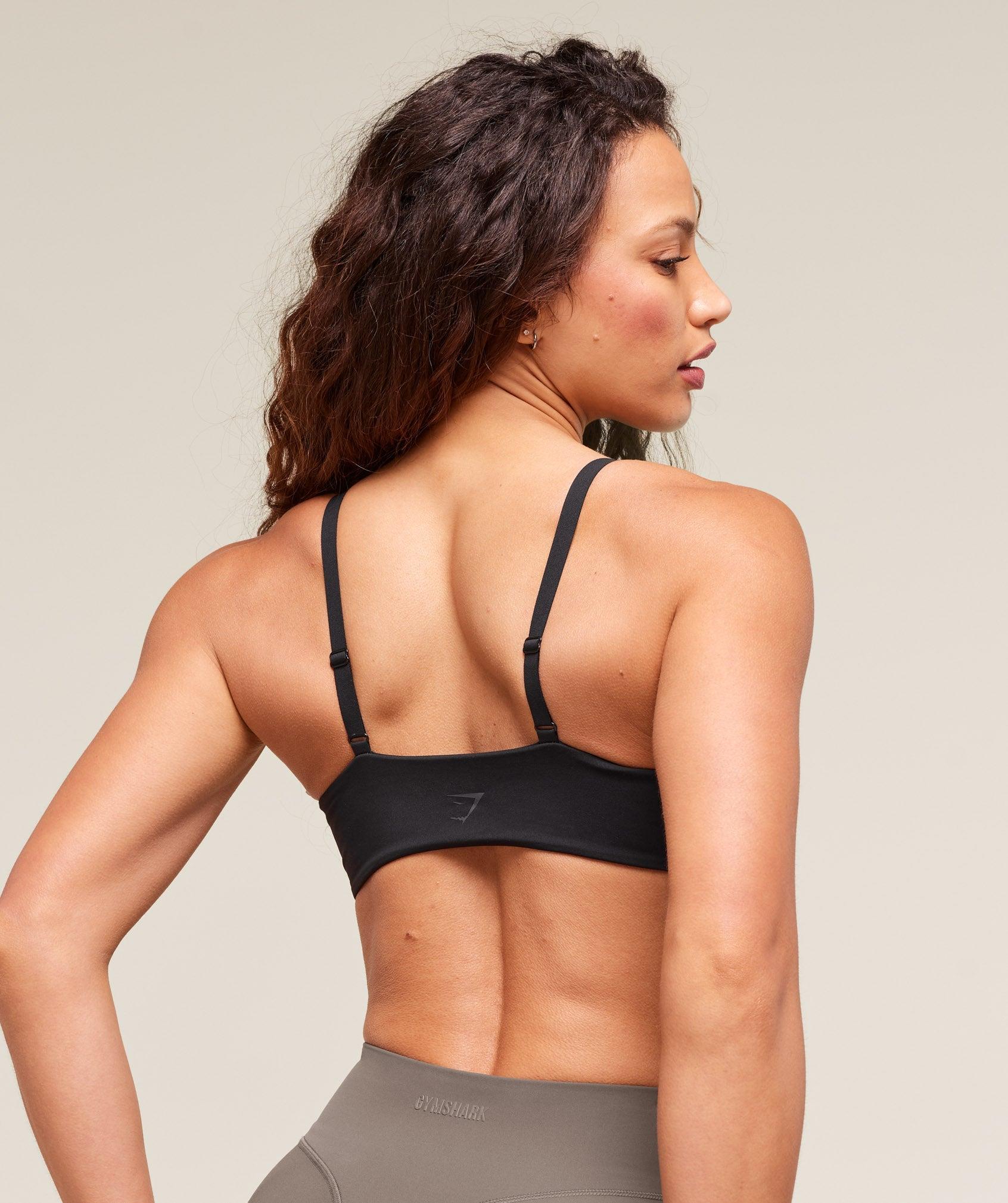 Gymshark Twist Front Bralette - Black Female Product Image