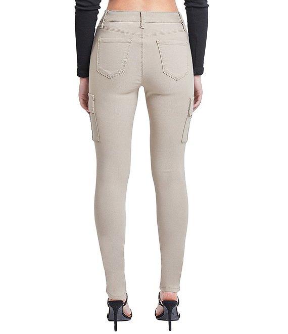 YMI Jeanswear Mid Rise Hyperstretch Skinny Cargo Jeans Product Image