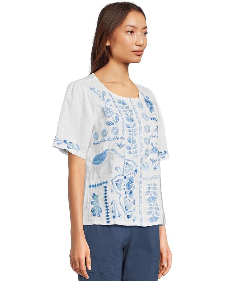 Button Neck Tee Product Image