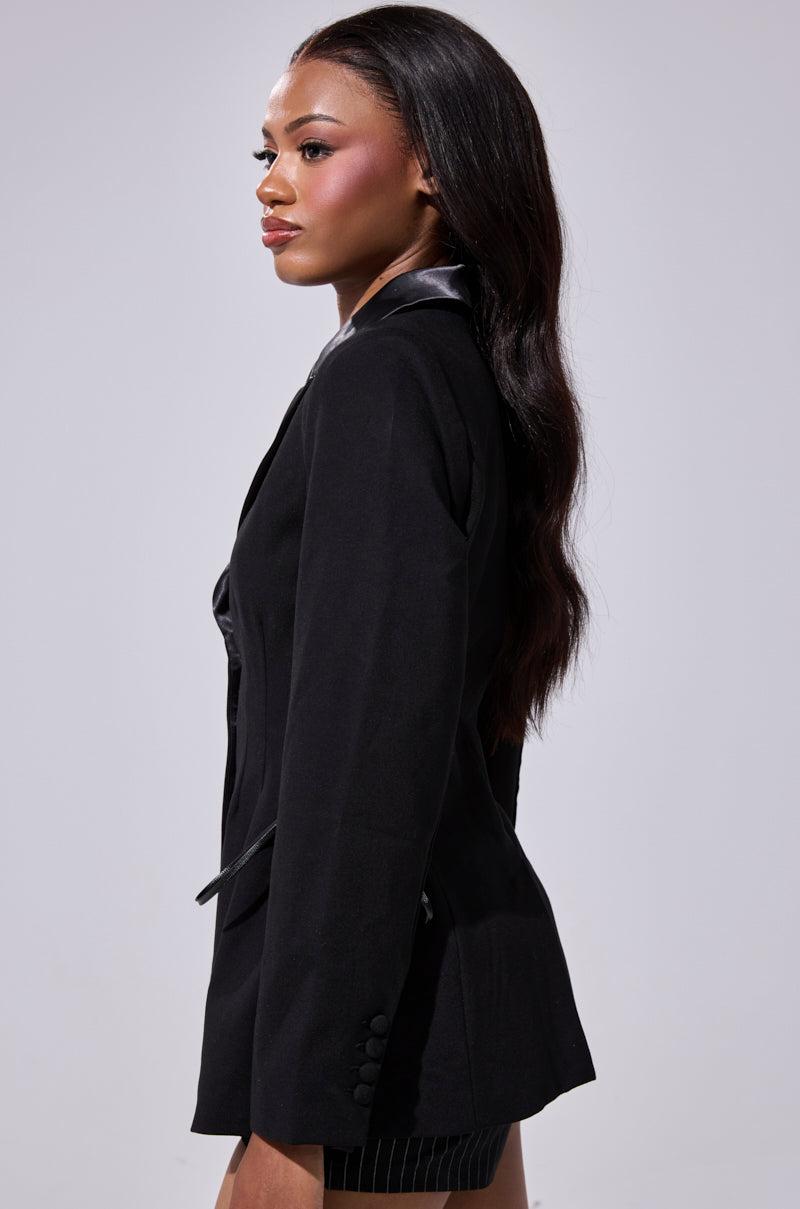 SCARLET CORSETED BLAZER Product Image