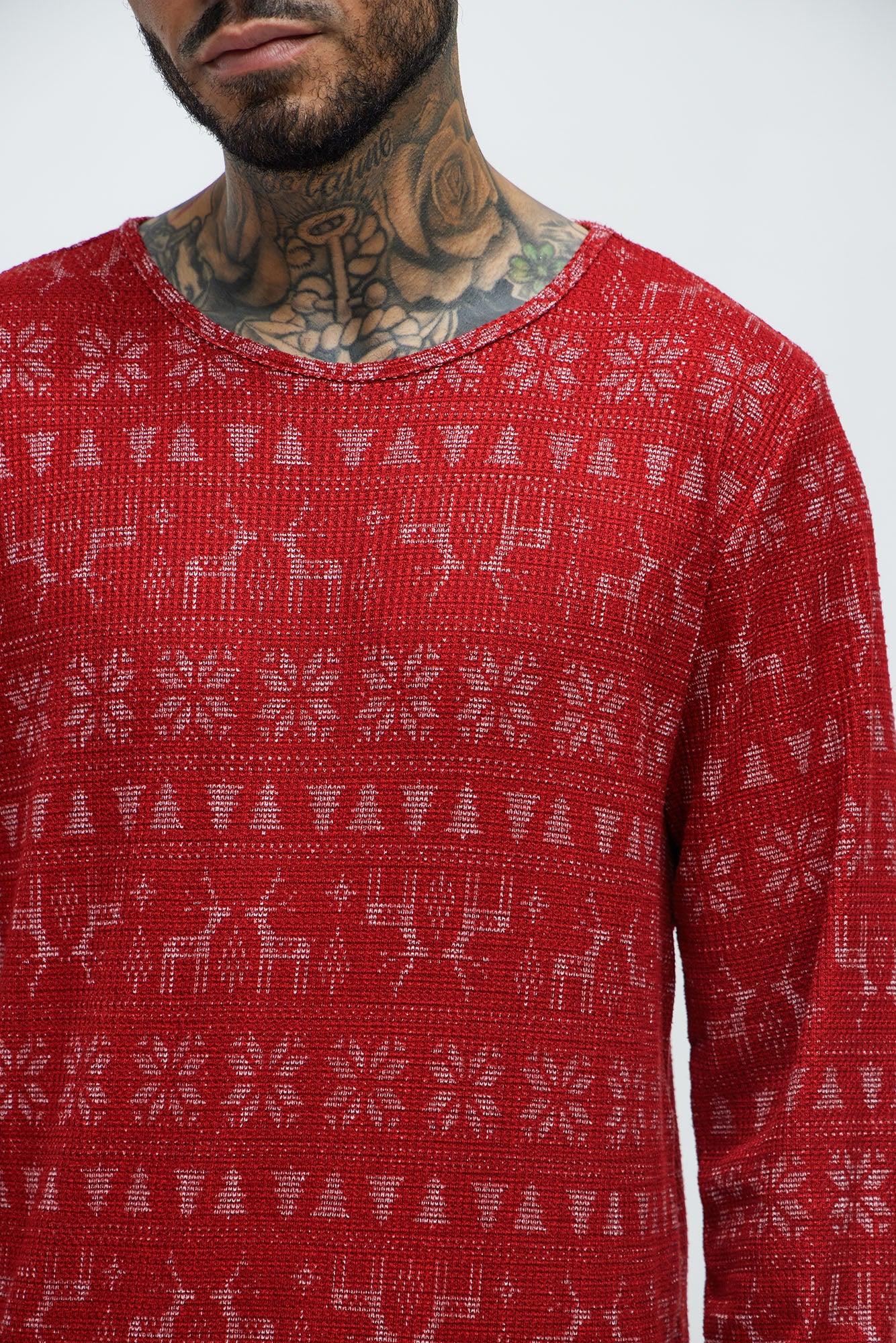 Holiday Feeling Christmas Holiday PJ Set - Red Product Image