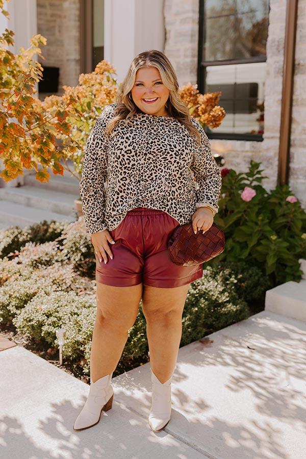 Dare To Indulge Leopard Shift Top Curves Product Image