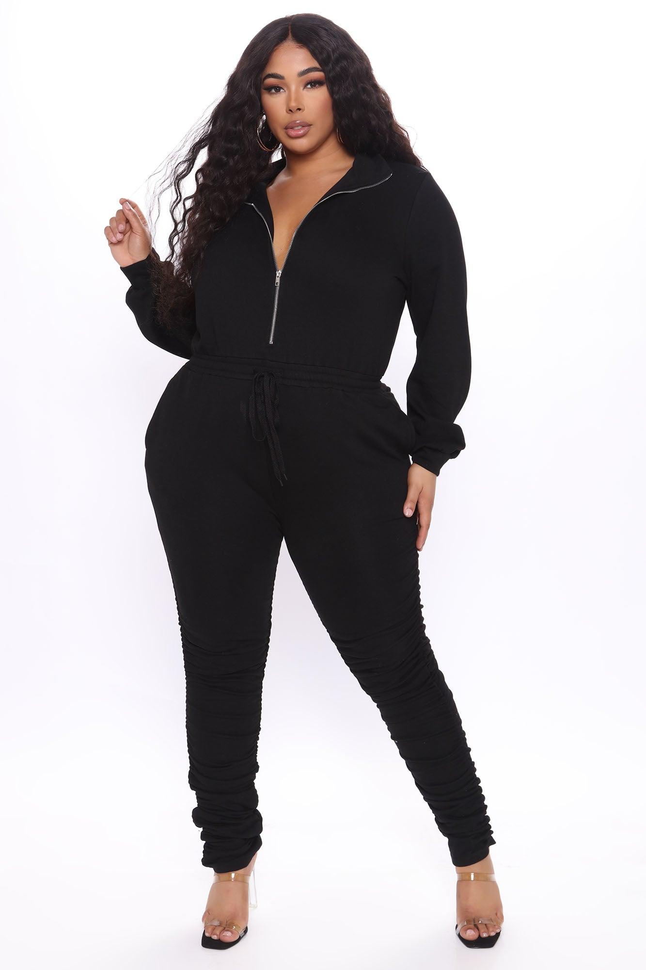 Perfect Escape Lounge Jumpsuit - Black Product Image