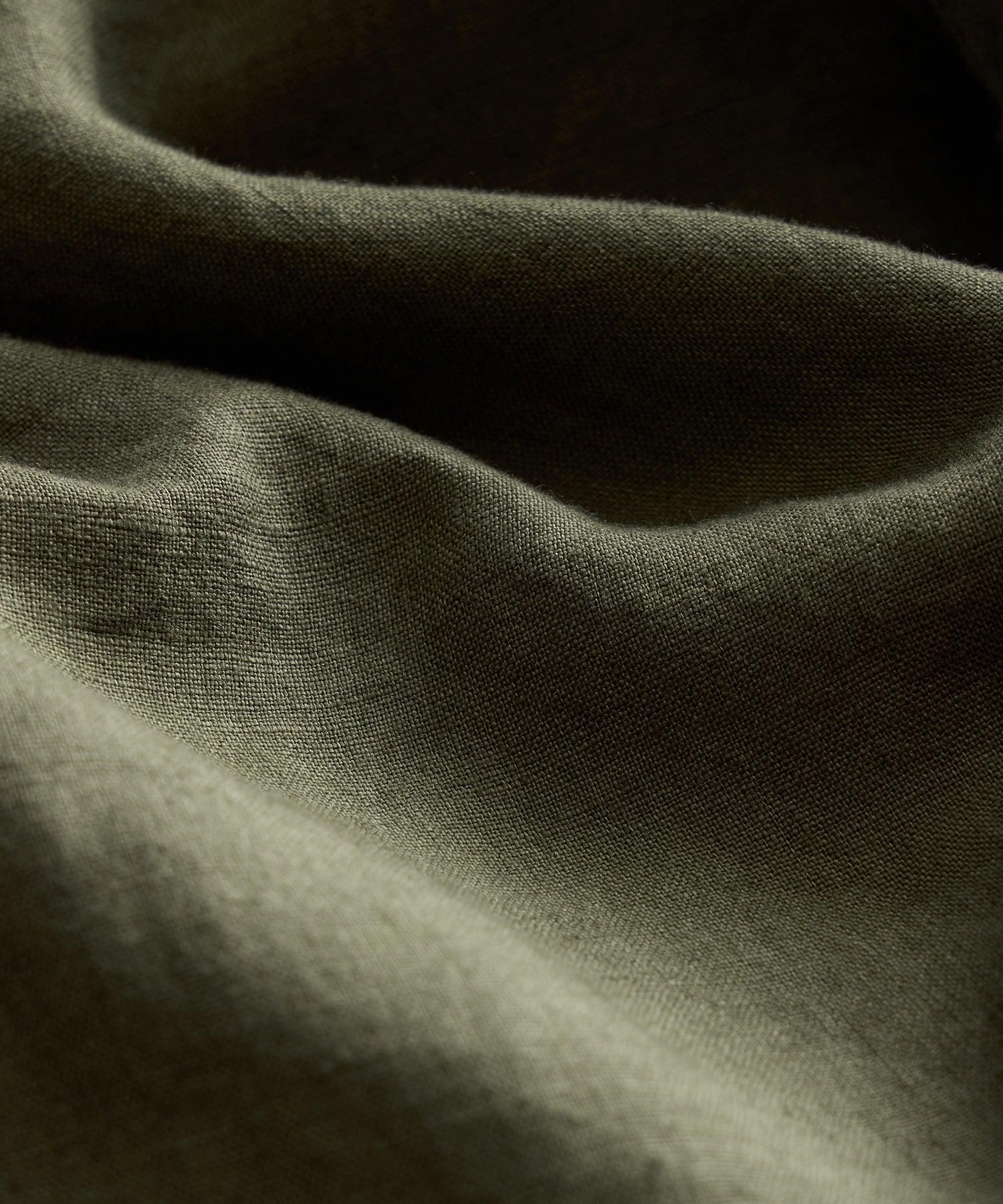 Cropped Sea Soft Irish Linen Camp Collar Shirt Product Image