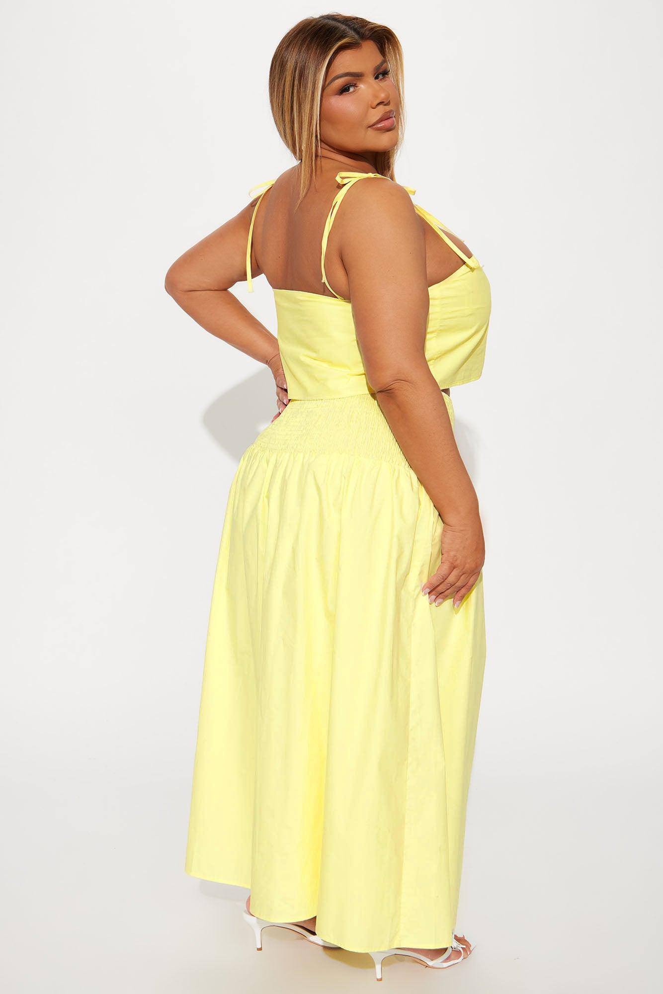 Feeling The Sunshine Skirt Set - Yellow Product Image