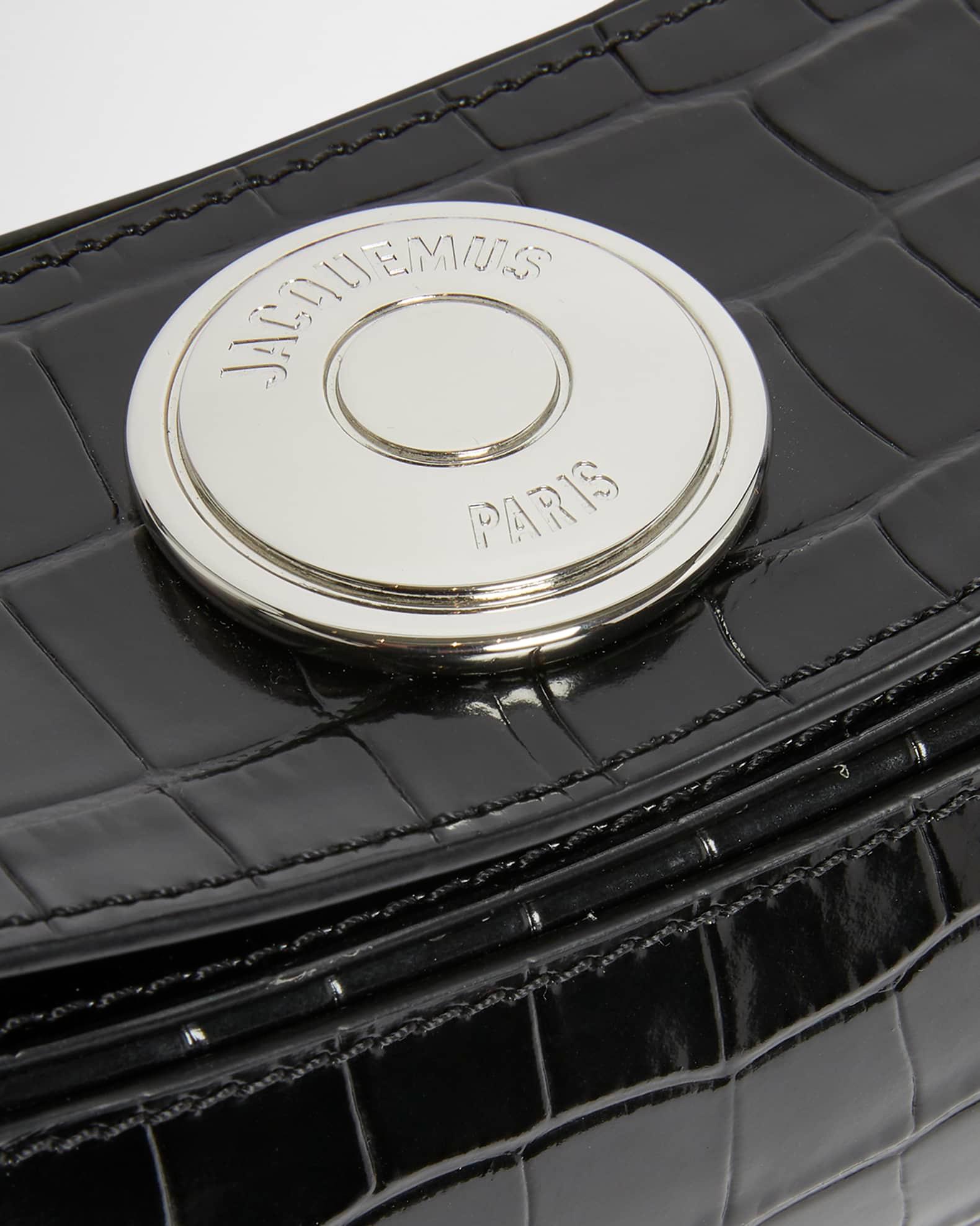 Le Calisson Croc-Embossed Leather Shoulder Bag Product Image