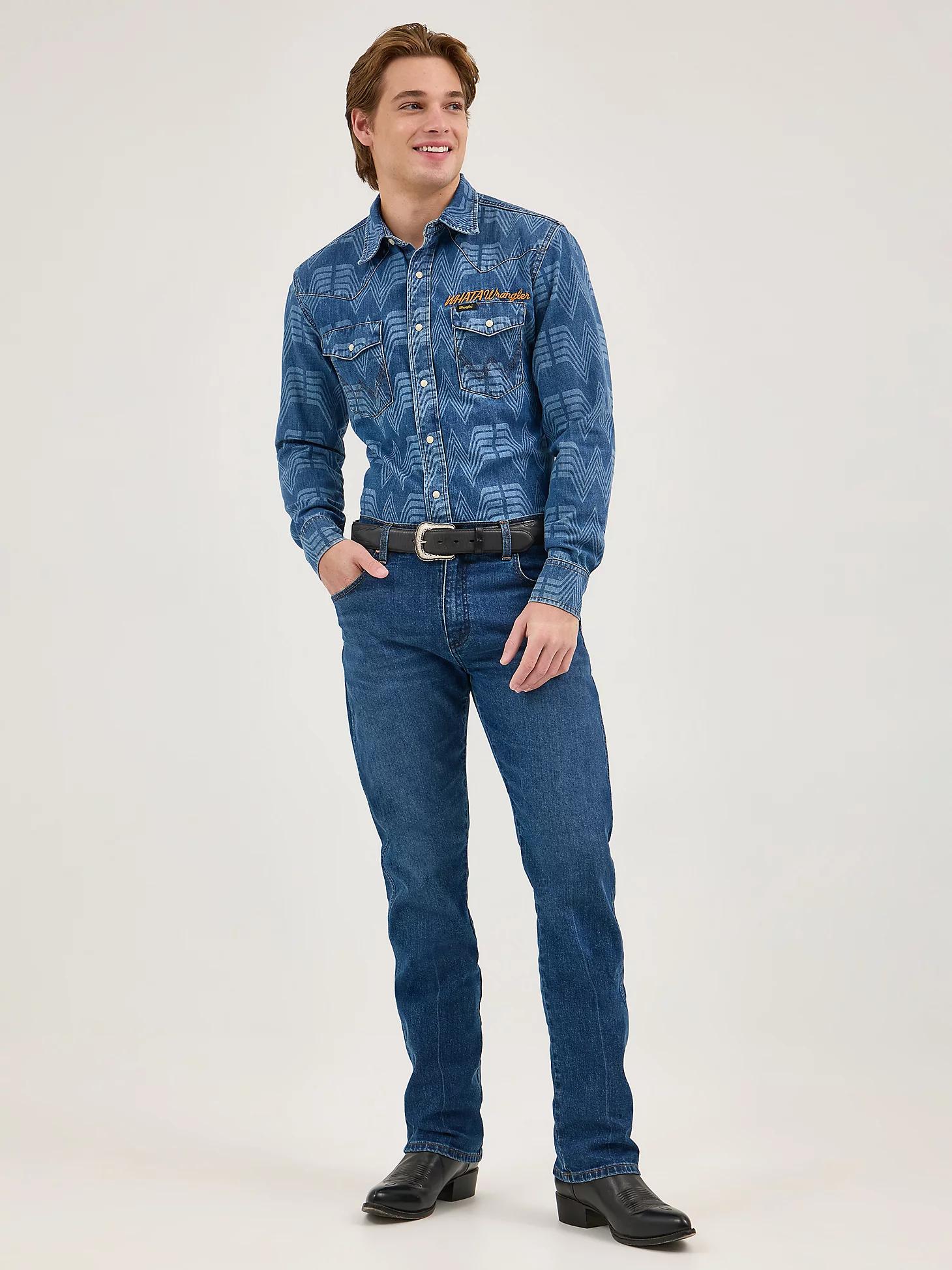 Wrangler x Whataburger Slim Straight Leg Retro Jean | Men's JEANS | Wrangler® Product Image