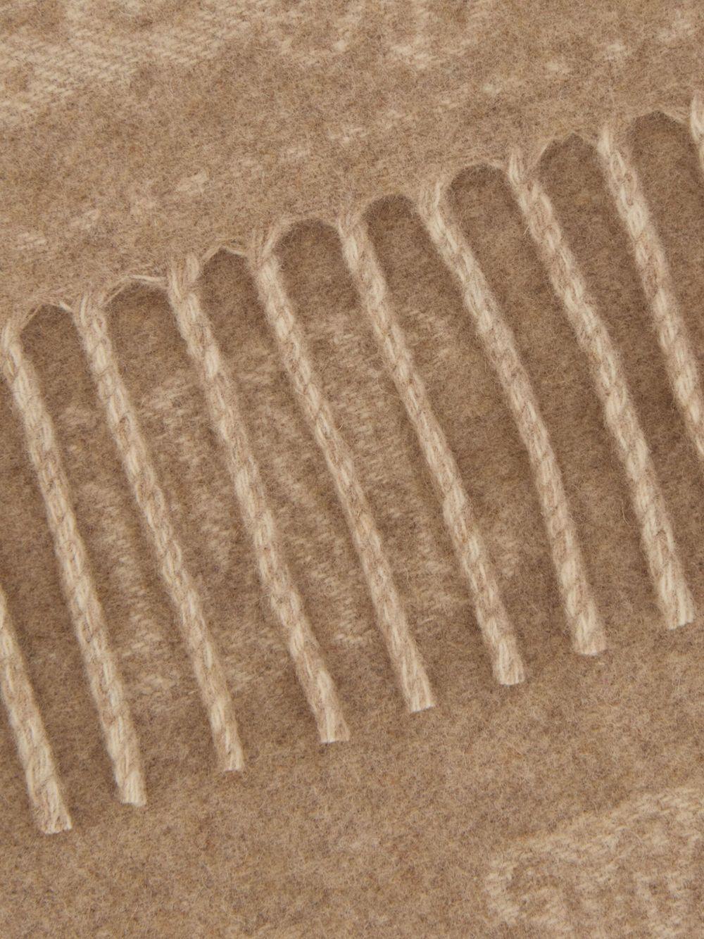 logo-embroidered cashmere scarf Product Image