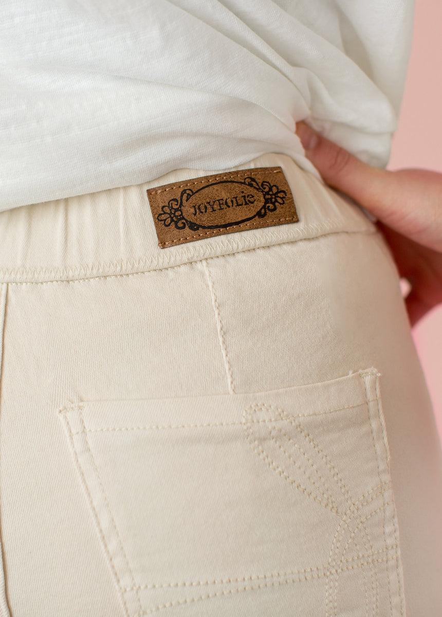 Brytny High-Waisted Denim in Ecru Female Product Image