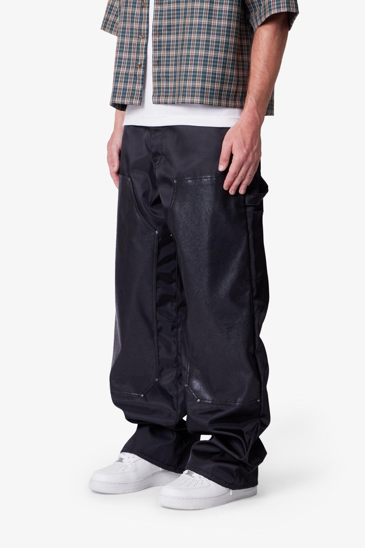 Ultra Baggy Nylon Work Pants - Black Product Image