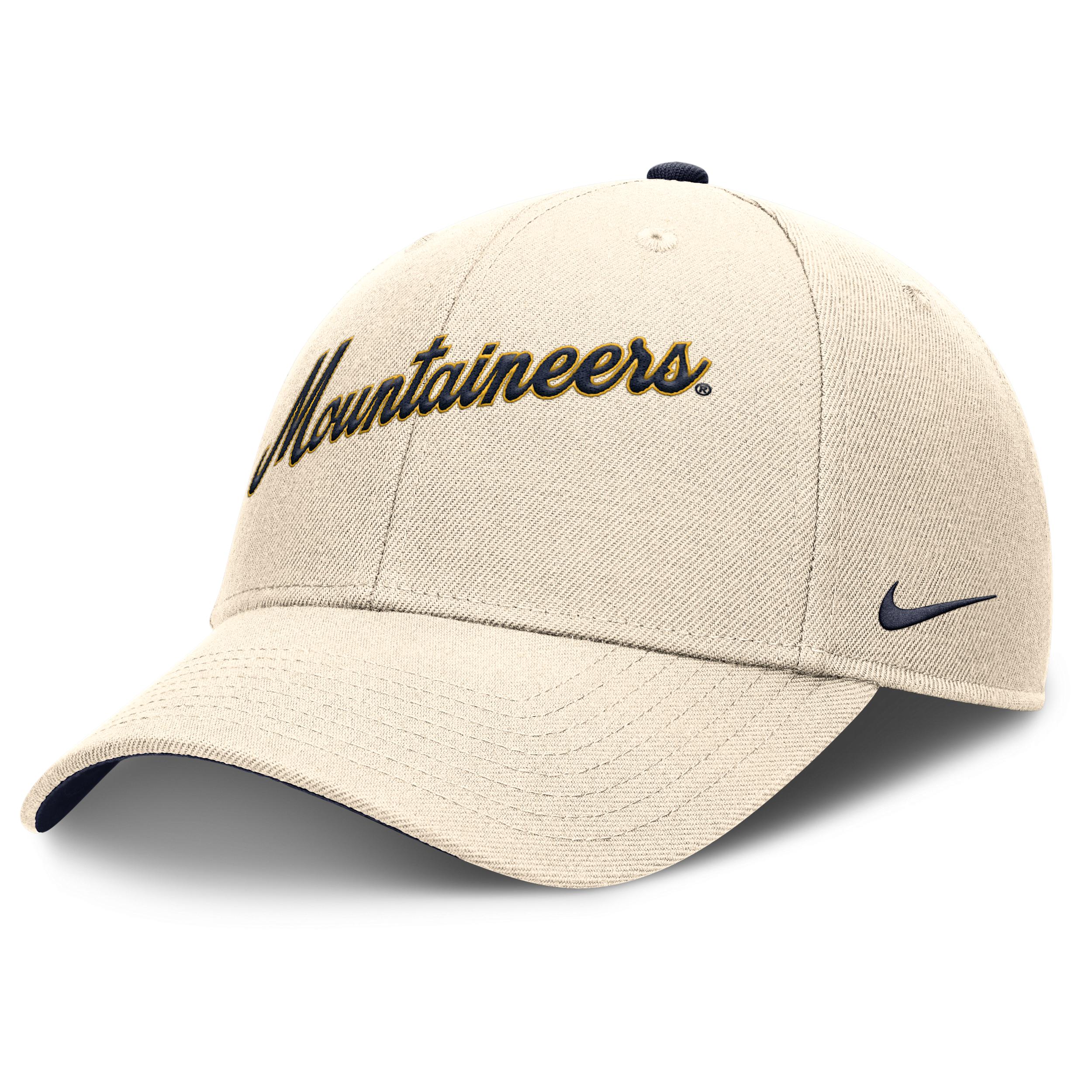 West Virginia Mountaineers Primetime Rise Nike Men's College Adjustable Hat Product Image
