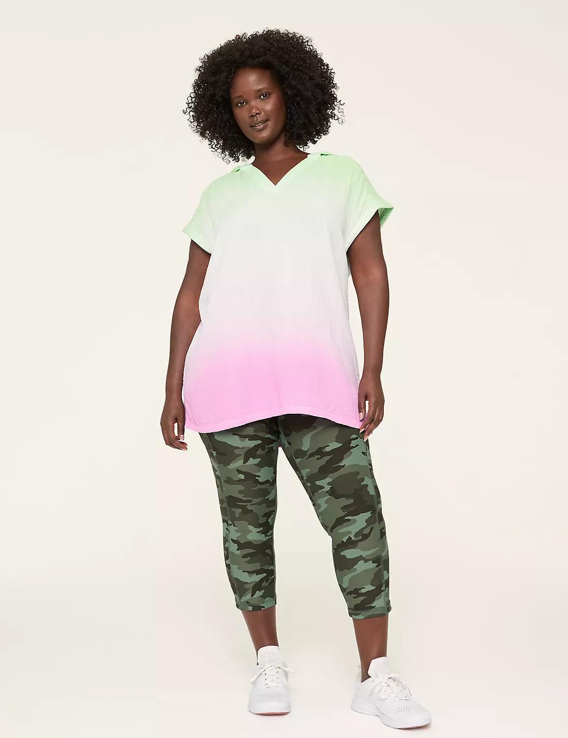 LIVI Gauze Short-Sleeve Hoodie Product Image