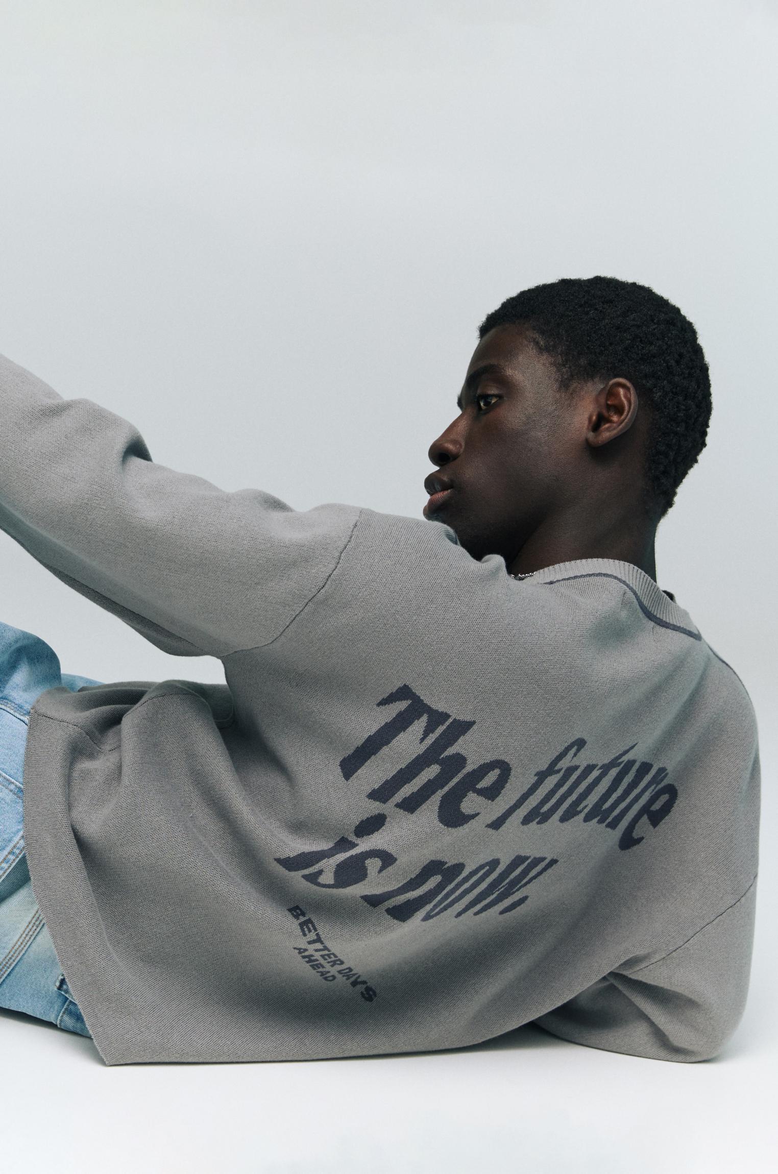 STWD sweater with seam details Product Image