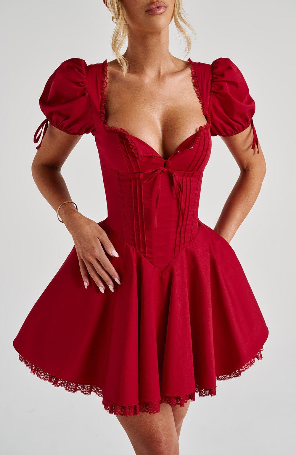 Annie Mini Dress - Red Product Image