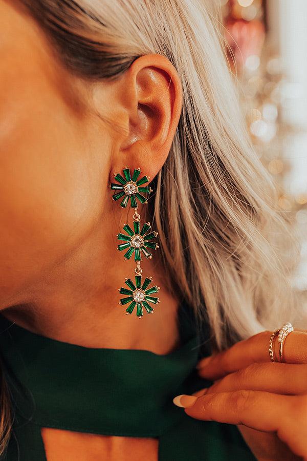 Made For Each Other Earrings In Green Product Image
