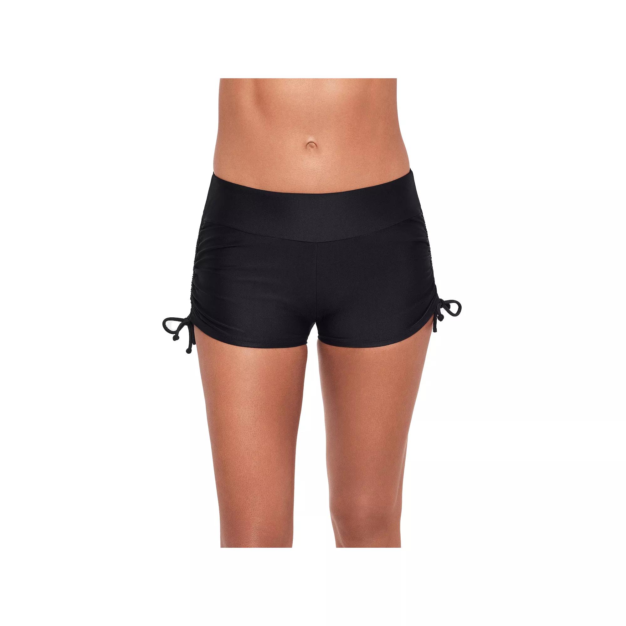 Women's ECO BEACH Side-Ruched Swim Shorts,  Product Image