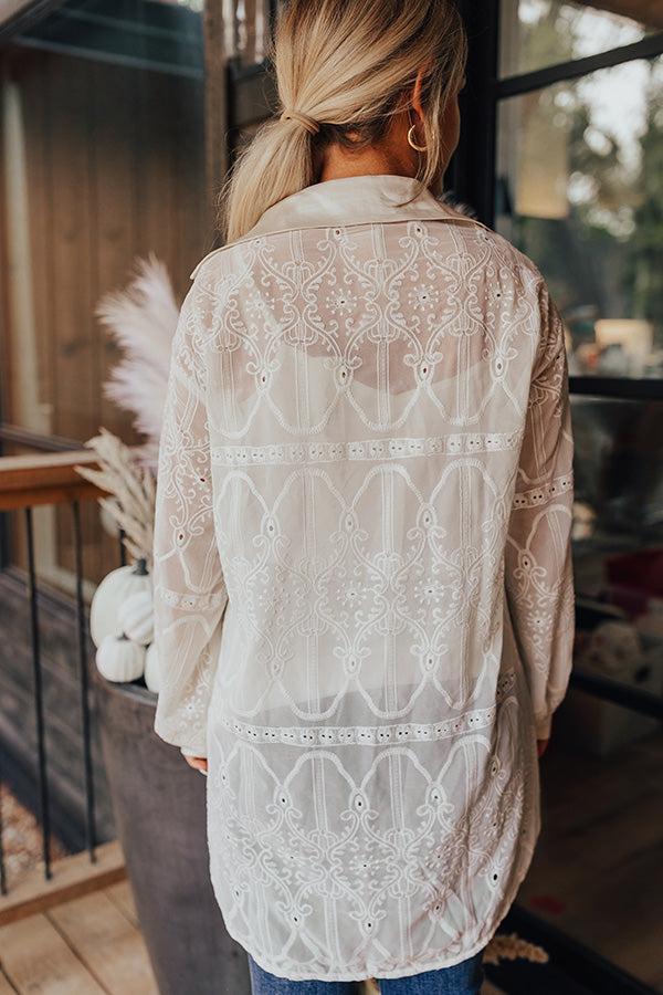 Coastal Couture Embroidered Tunic Top Product Image