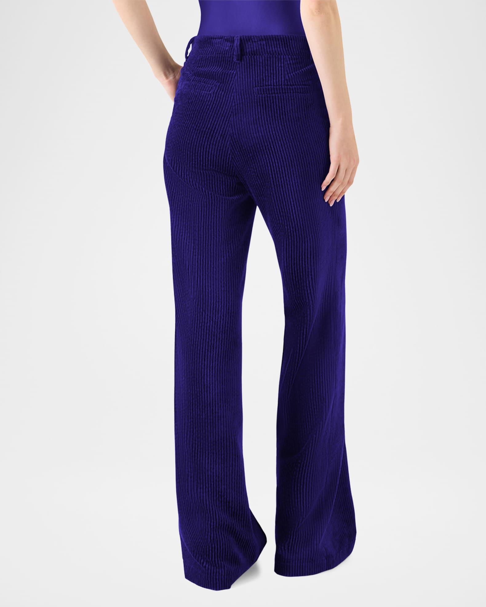 Celia Washed Corduroy Bootcut Pants Product Image