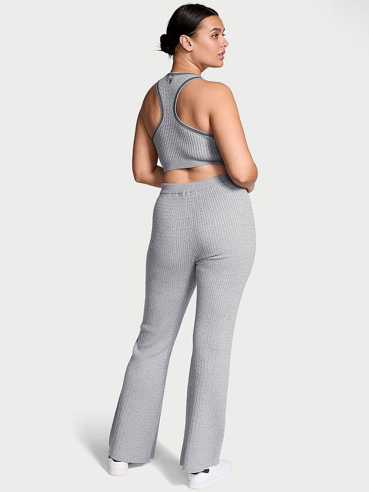 Luxe Cable-Knit Flare Lounge Pants Product Image
