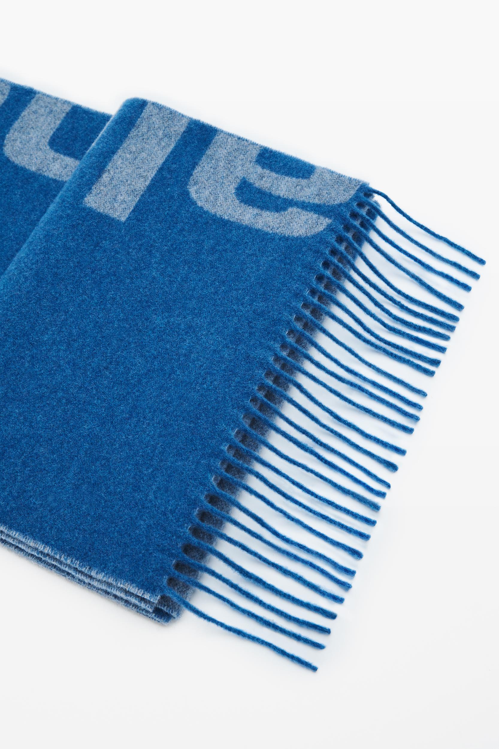 Logo Jacquard Scarf In Wool Cashmere Product Image