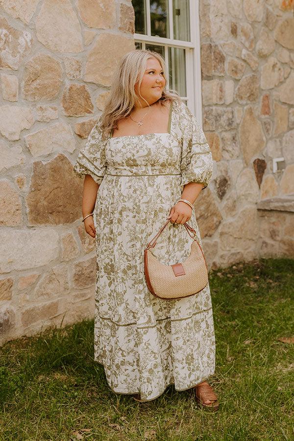 Cottage Bloom Floral Maxi Dress Curves Product Image