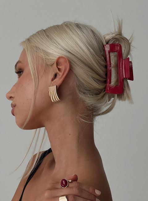 First Class Claw Clip Red Product Image