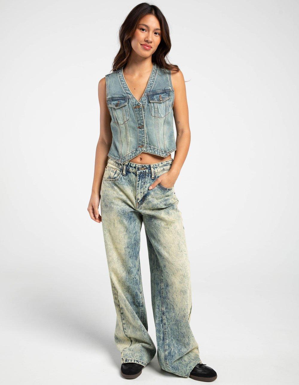 GUESS ORIGINALS Vintage Womens Denim Vest - MEDIUM VINTAGE Product Image