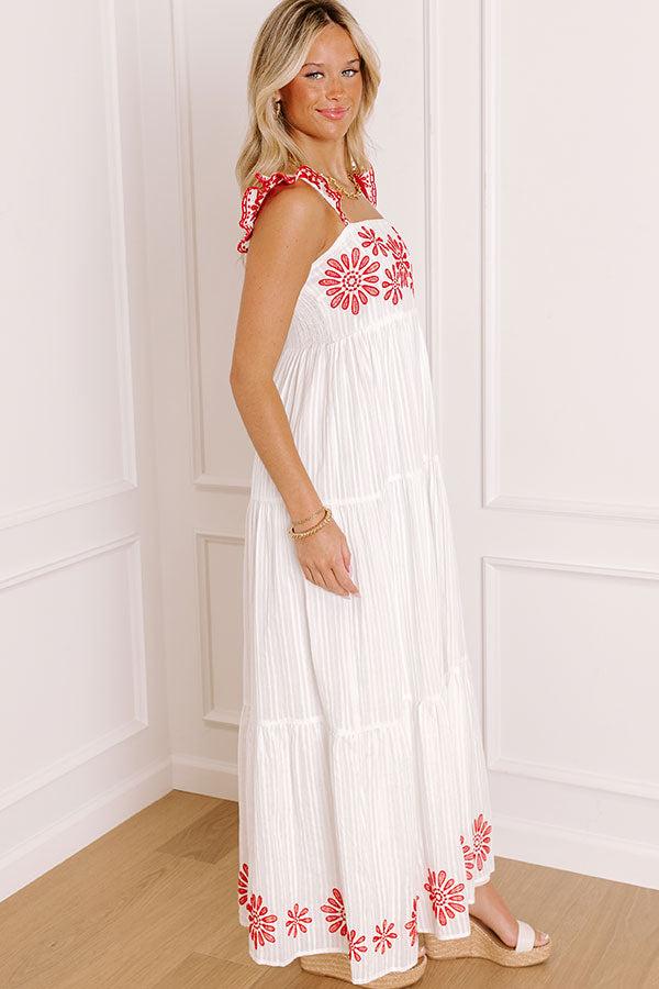 Blossom Voyage Embroidered Maxi Dress Product Image
