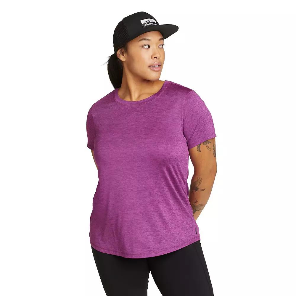 Women's Eddie Bauer Resolution Short Sleeve Tee, Size: Large, Purple Product Image
