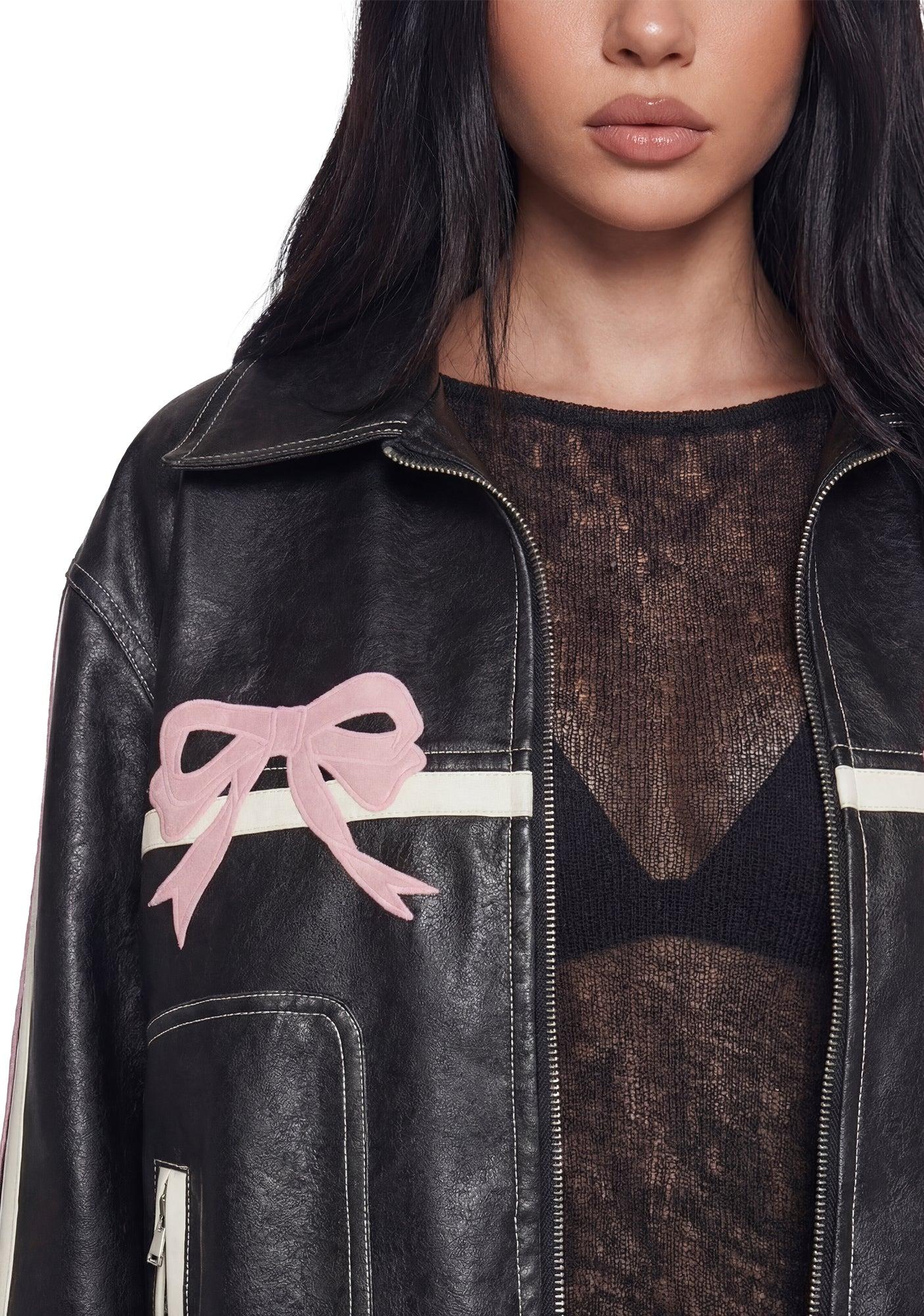 Tough Cutie Vegan Leather Jacket Product Image