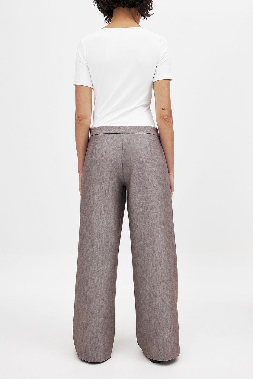 Elastic Cotton Detailed Suit Pants Product Image