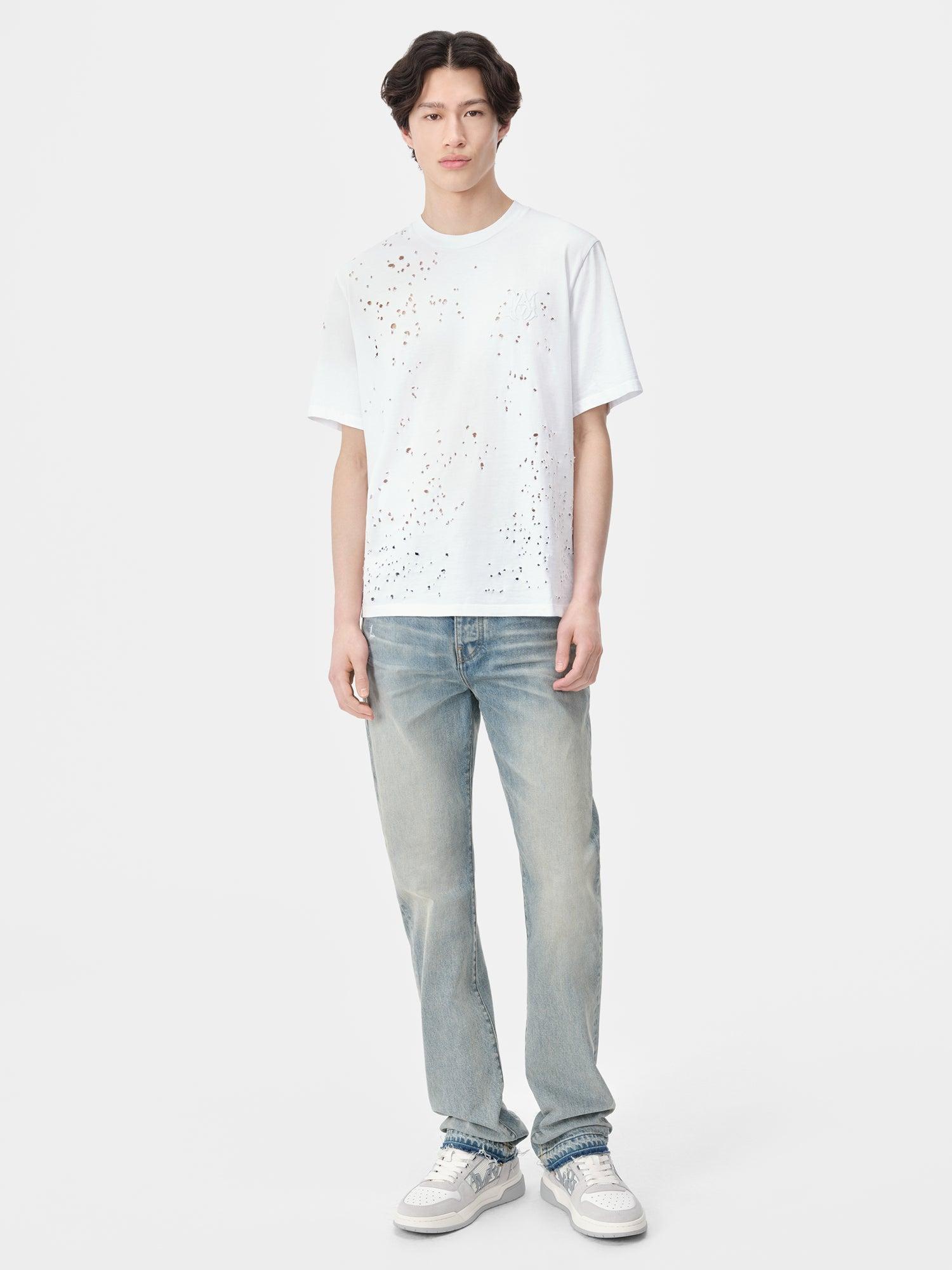 MA SHOTGUN EMBROIDERED TEE - White Male Product Image