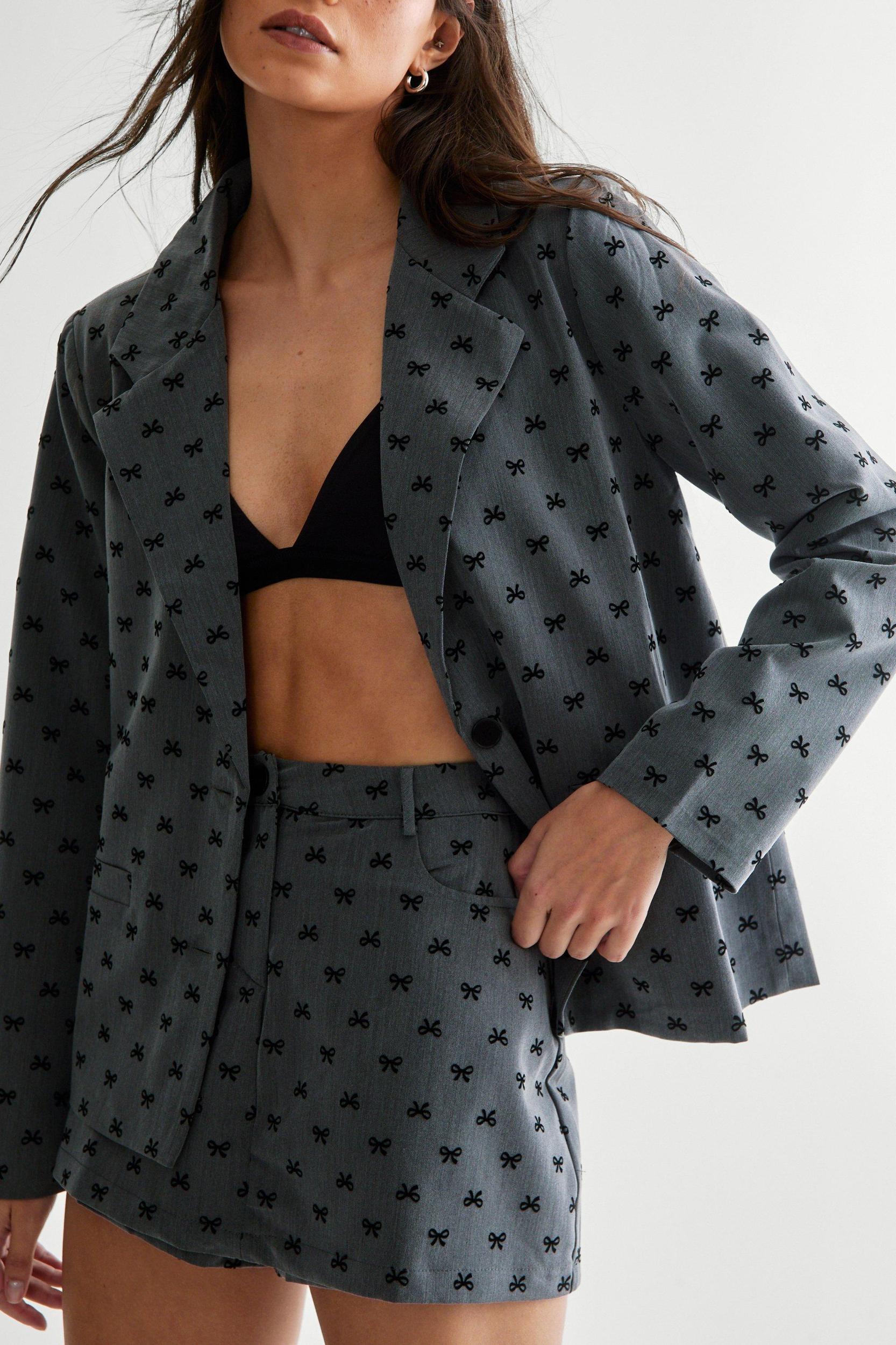 Bow Print Skort Product Image