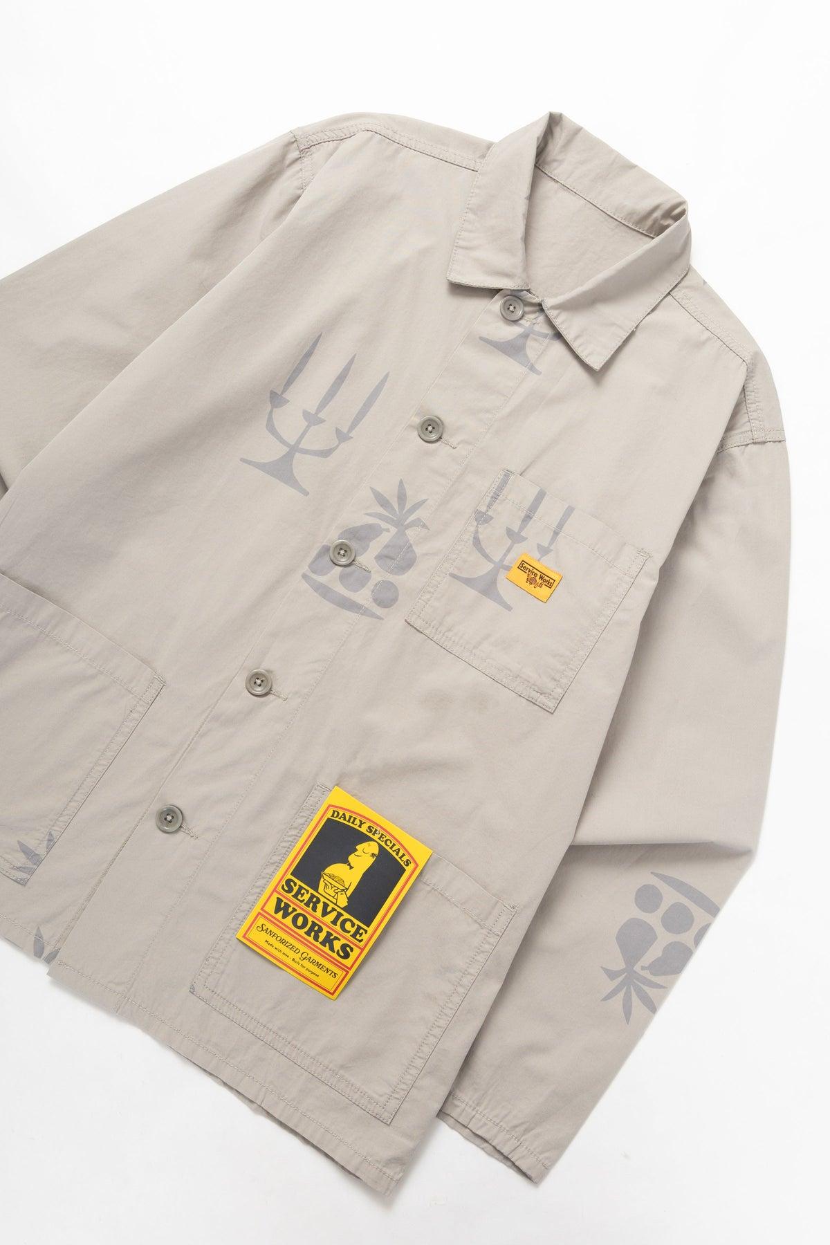 Nourish Printed Chore Shirt - Stone Product Image