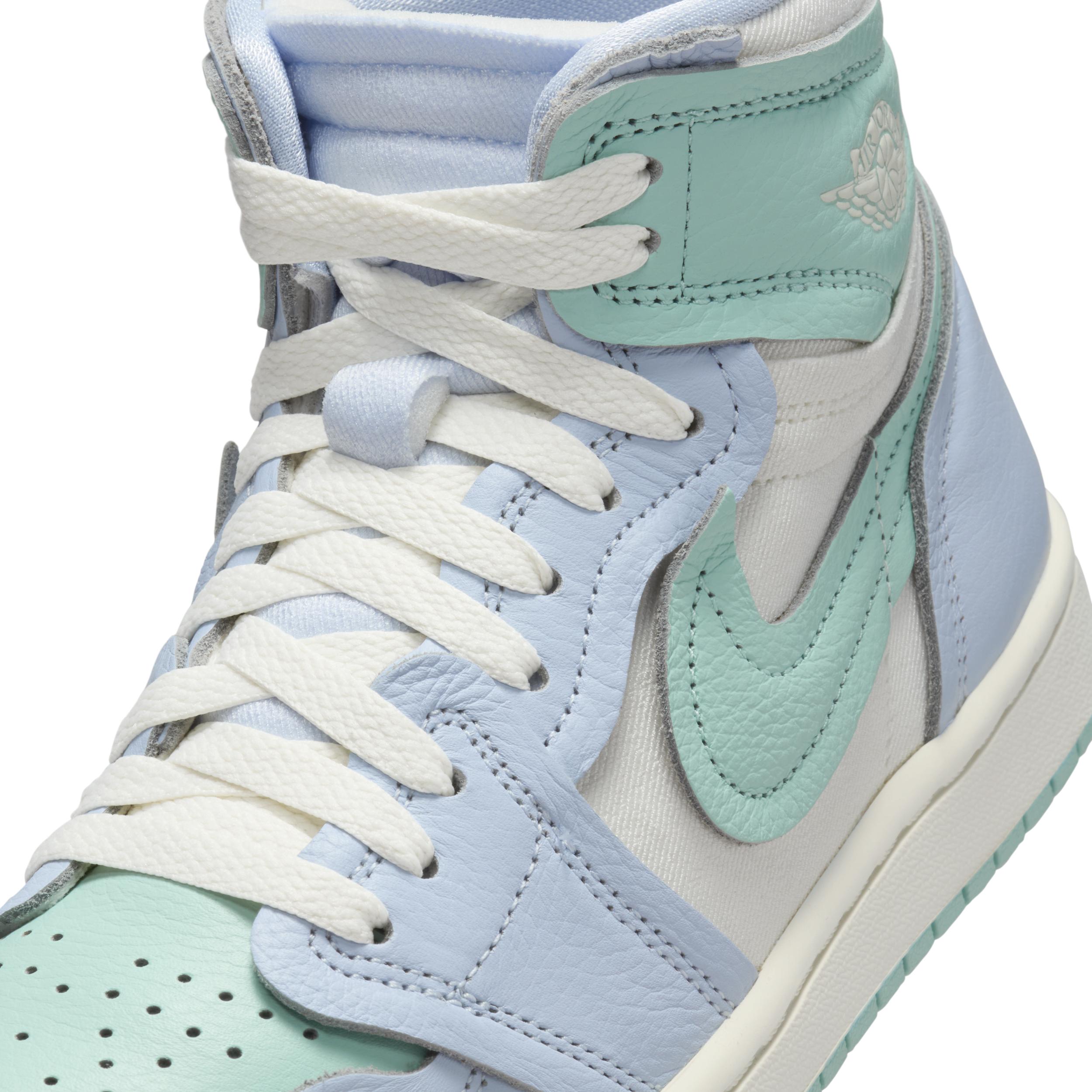 Jordan Womens Jordan Air Jordan 1 MM High - Womens Shoes Black/Grey Product Image