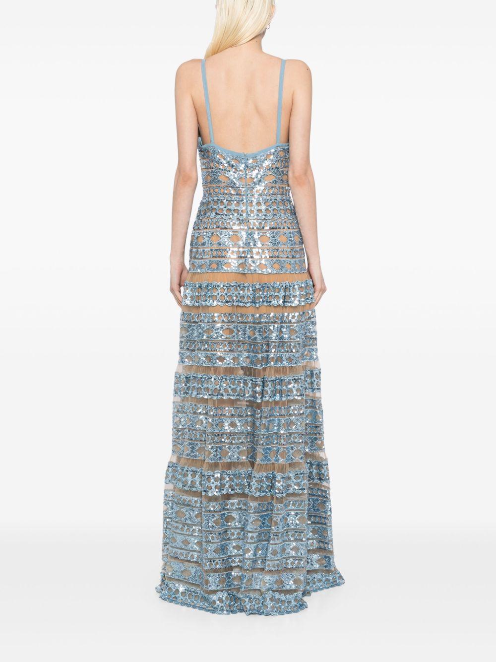 embroidered long dress Product Image