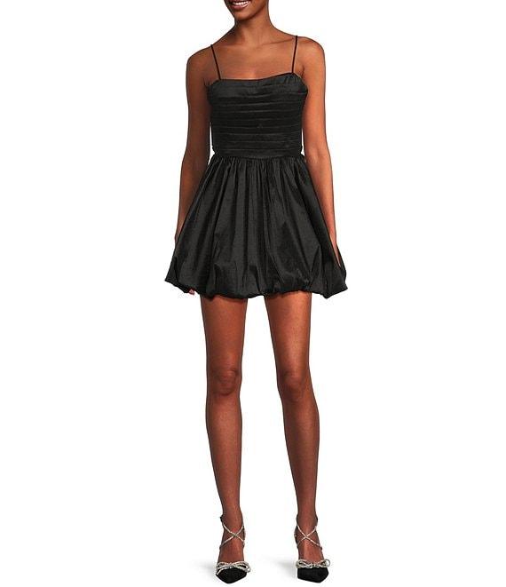 B. Darlin Spaghetti Strap Shirred Bubble Dress Product Image