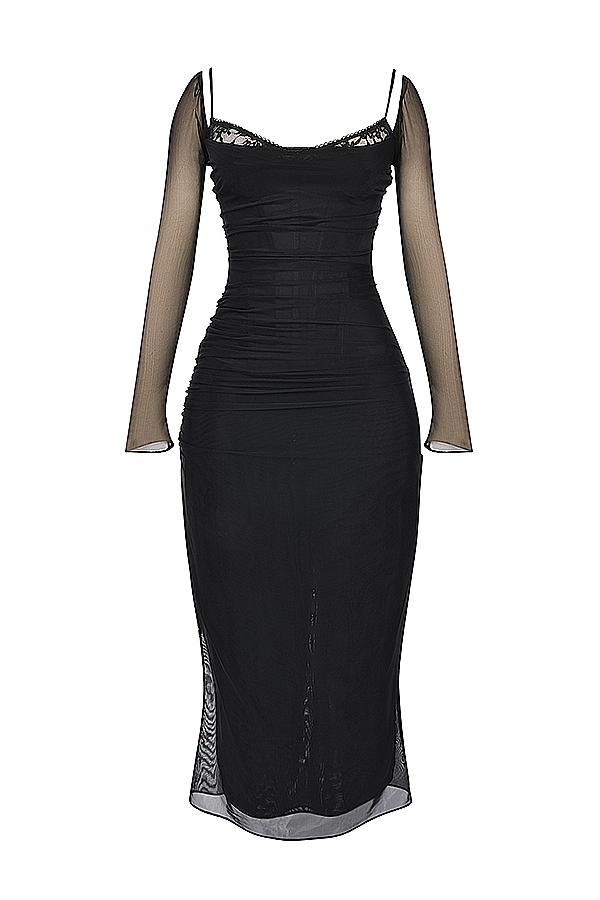 Katarina  black maxi dress Product Image
