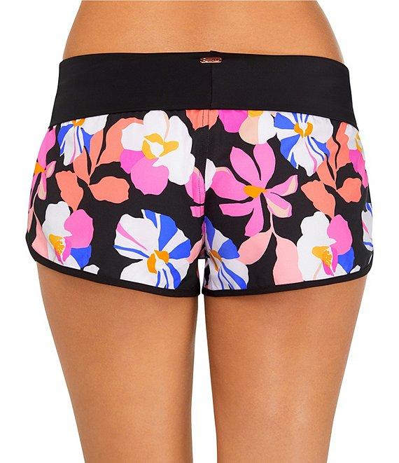 Raisins Sun's Out Aloha Floral Stretch Microfiber Soft Waist Boardshort Product Image