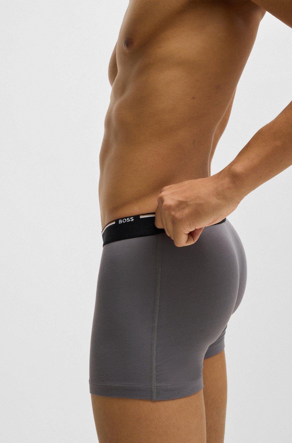 Three-pack of boxer briefs in a bamboo blend Product Image