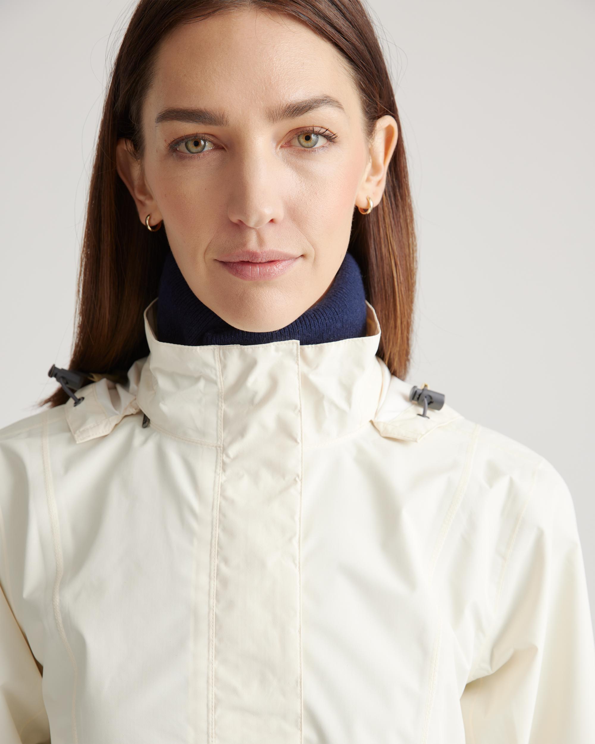 Quince | Women's Weatherproof Long Rain Shell Jacket Polyester/Recycled Polyester Blend Product Image