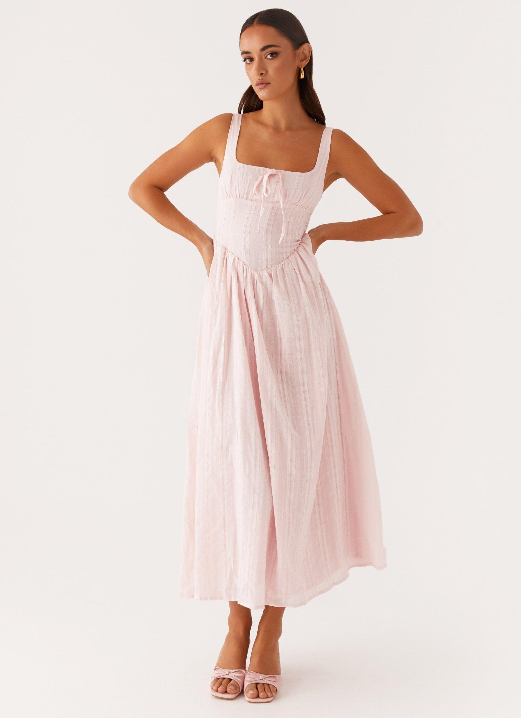 Pascuelle Midi Dress - Pink Product Image