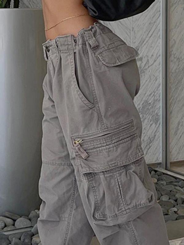 Washed Vintage Baggy Cargo Jeans Product Image