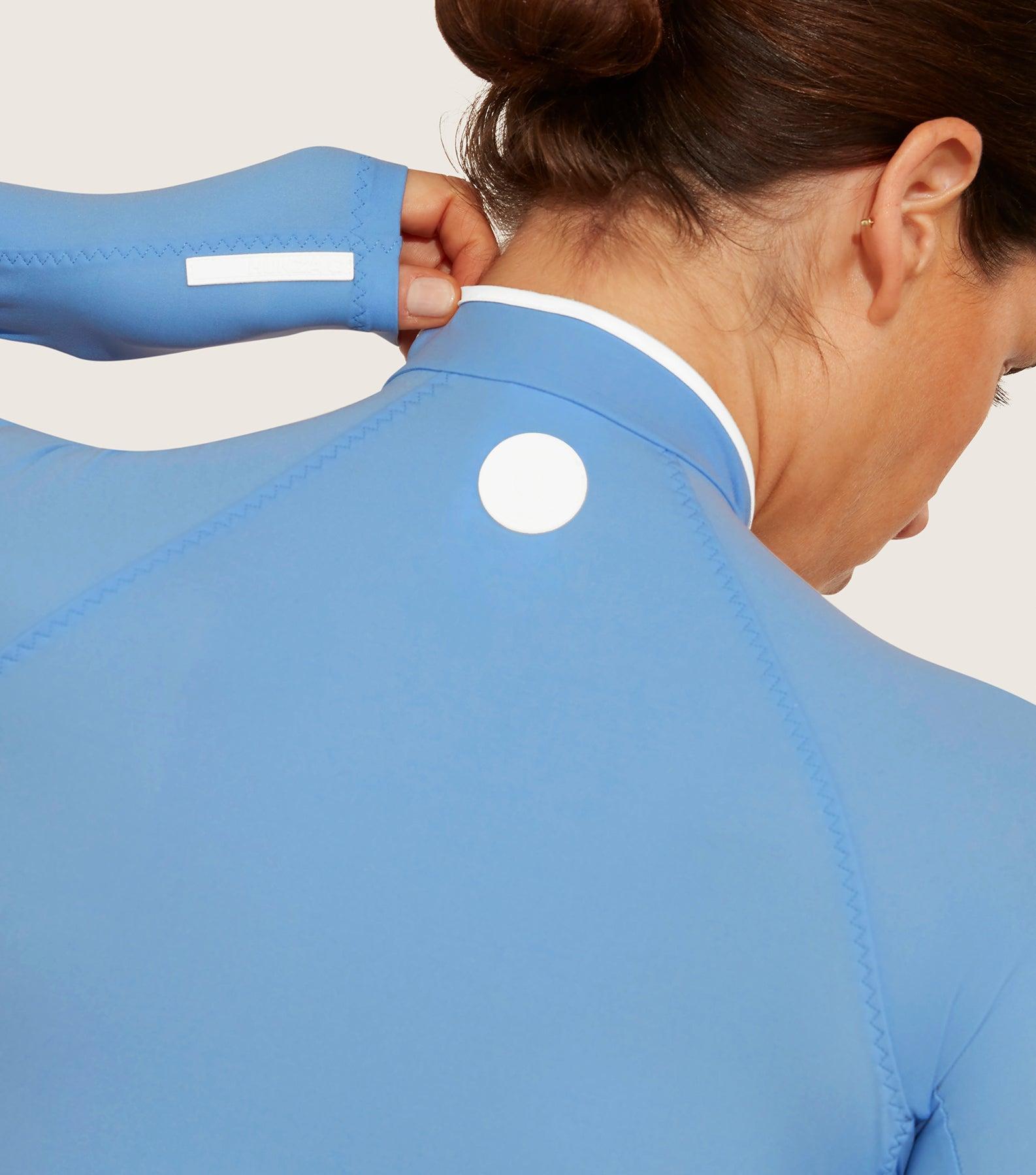 Tyra UPF 50+ Swim - Cornflower/White Product Image