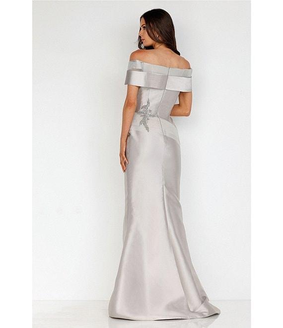 Terani Couture Beaded Off-the-Shoulder Mermaid Gown Product Image