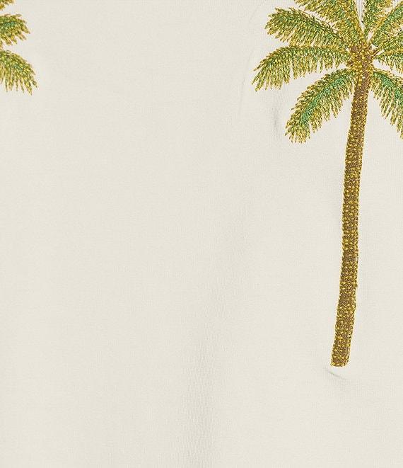 Never Fully Dressed Embroidered Tropical Palm T-Shirt Product Image